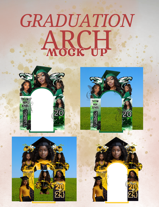 GRADUATION ARCH MOCK UPS EDITABLE TEMPLATE